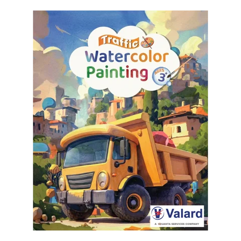 Valard Traffic Watercolor Painting Book (13-Page Set)